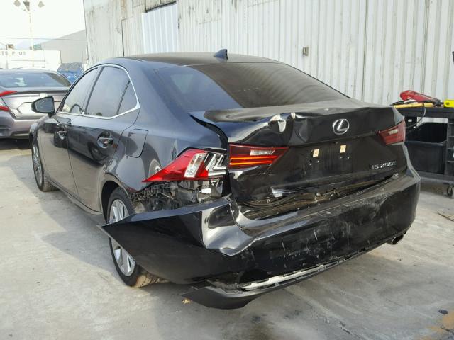 JTHBA1D25G5001292 - 2016 LEXUS IS 200T BLACK photo 3