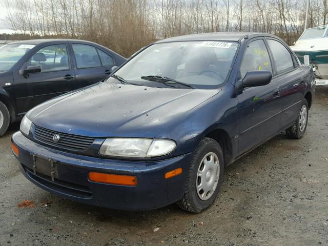 JM1BA1413S0154994 - 1995 MAZDA PROTEGE DX BLUE photo 2