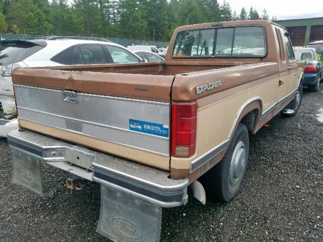 1FTHX2510GKB66996 - 1986 FORD F250 BROWN photo 4