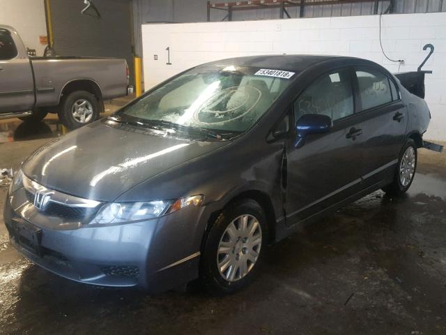 2HGFA1F3XAH538220 - 2010 HONDA CIVIC VP GRAY photo 2