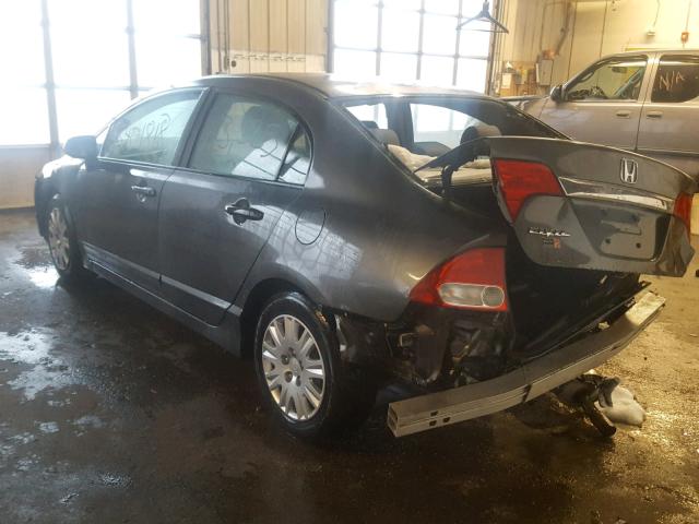 2HGFA1F3XAH538220 - 2010 HONDA CIVIC VP GRAY photo 3