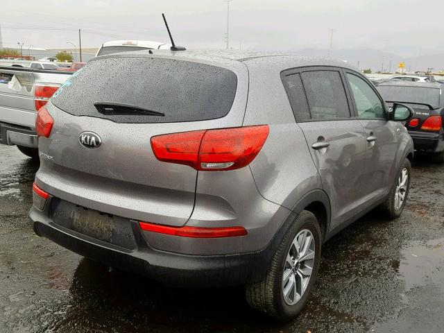 KNDPBCACXG7844356 - 2016 KIA SPORTAGE L CHARCOAL photo 4