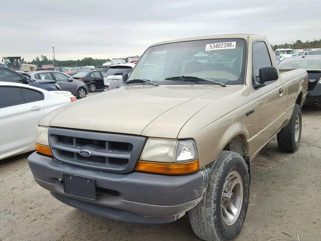 1FTYR10V9YPB17959 - 2000 FORD RANGER GOLD photo 2