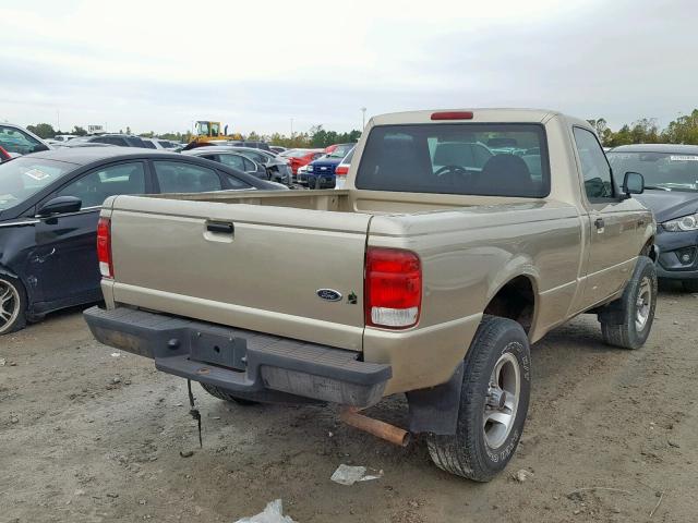 1FTYR10V9YPB17959 - 2000 FORD RANGER GOLD photo 4