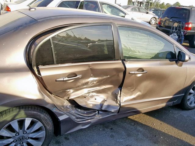 2HGFA1F98AH545154 - 2010 HONDA CIVIC EXL 棕色 照片 9