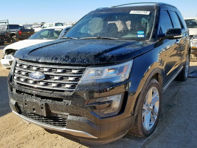 1FM5K7FH3GGA70174 - 2016 FORD EXPLORER L BLACK photo 2