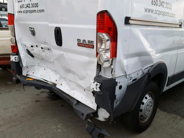 3C6TRVCG6GE119625 - 2016 RAM PROMASTER 烧焦的 照片 9