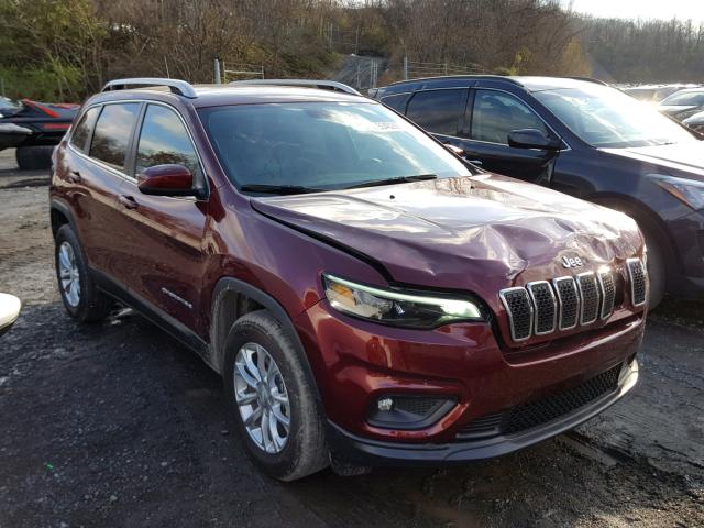 1C4PJMCX9KD219269 - 2019 JEEP CHEROKEE L BURGUNDY photo 1