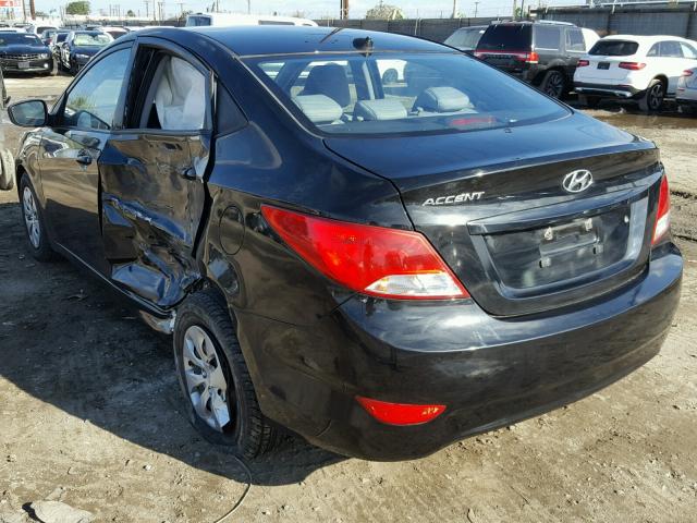 KMHCT4AEXHU232885 - 2017 HYUNDAI ACCENT SE BLACK photo 3