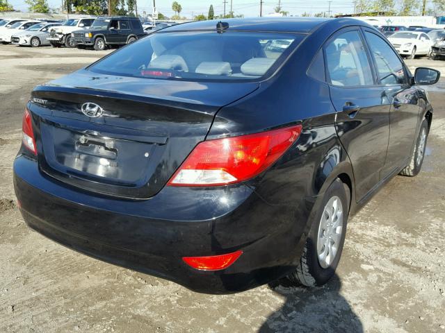 KMHCT4AEXHU232885 - 2017 HYUNDAI ACCENT SE BLACK photo 4