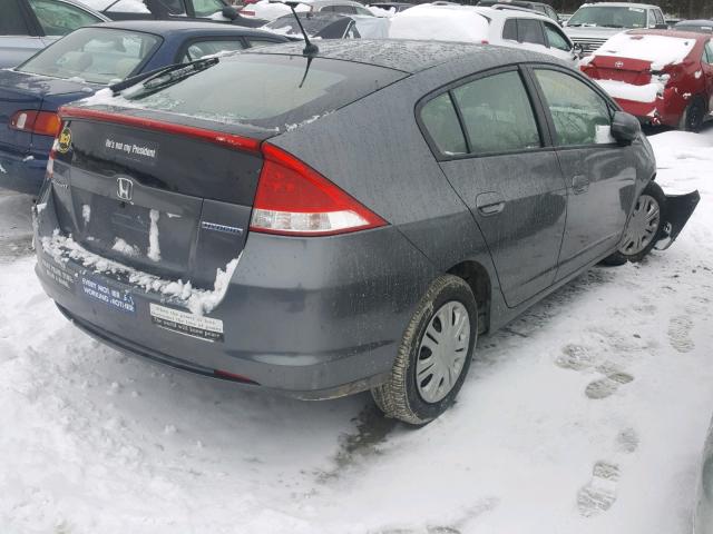 JHMZE2H37BS003566 - 2011 HONDA INSIGHT GRAY photo 4