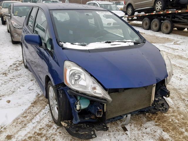 JHMGE88409S026328 - 2009 HONDA FIT SPORT BLUE photo 1