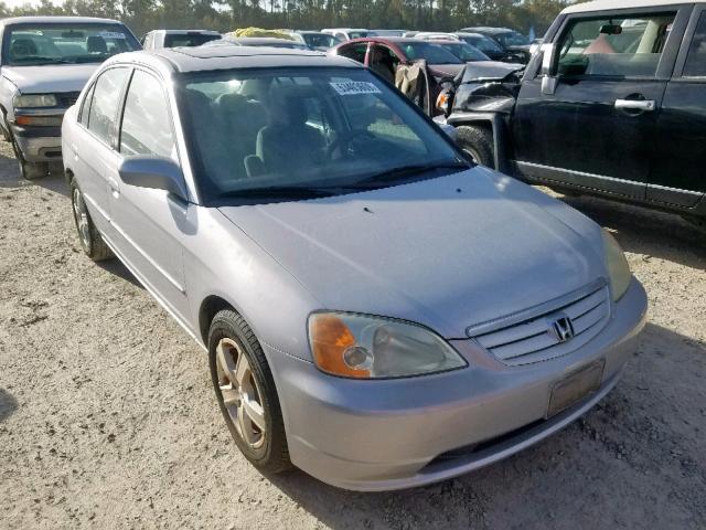 1HGES26732L006152 - 2002 HONDA CIVIC EX SILVER photo 1