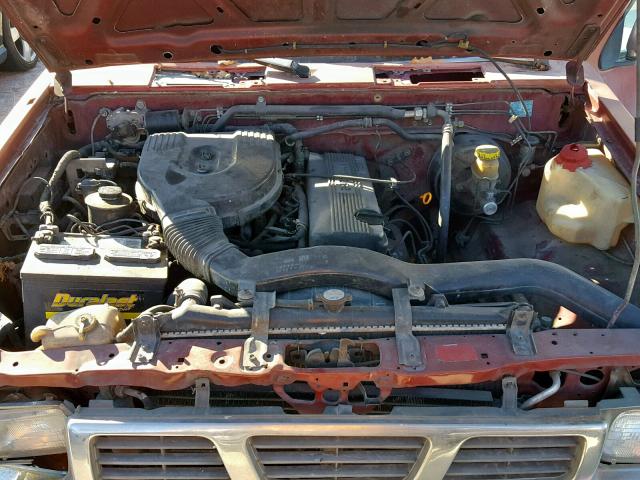 1N6SD16S5VC387191 - 1997 NISSAN TRUCK KING RED photo 7