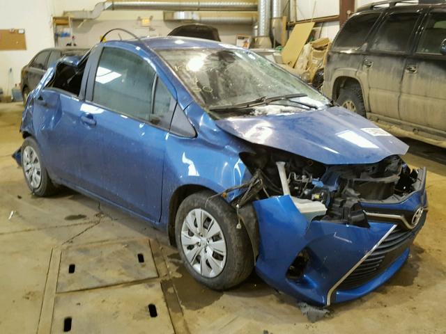 VNKKTUD31HA084287 - 2017 TOYOTA YARIS L BLUE photo 1