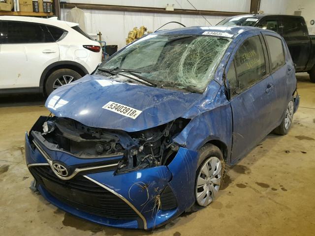 VNKKTUD31HA084287 - 2017 TOYOTA YARIS L BLUE photo 2