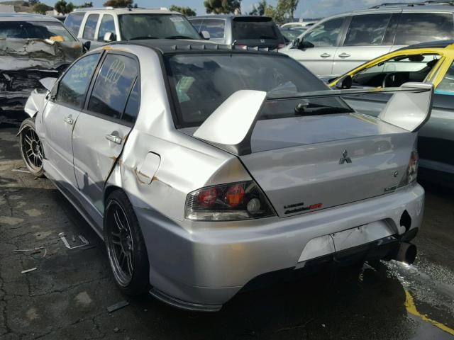 JA3AH86C56U037431 - 2006 MITSUBISHI LANCER EVO SILVER photo 3