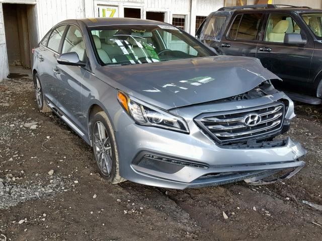 5NPE34AB6FH101768 - 2015 HYUNDAI SONATA SPO SILVER photo 1