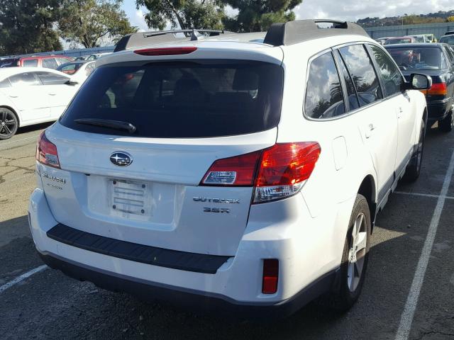 4S4BRDPC4D2281294 - 2013 SUBARU OUTBACK 3. WHITE photo 4