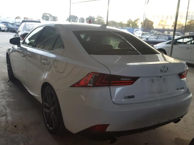 JTHBF1D25F5078504 - 2015 LEXUS IS 250 WHITE photo 3