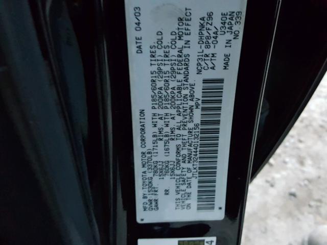 JTLKT324440132156 - 2004 TOYOTA SCION XB Mavi foto 10