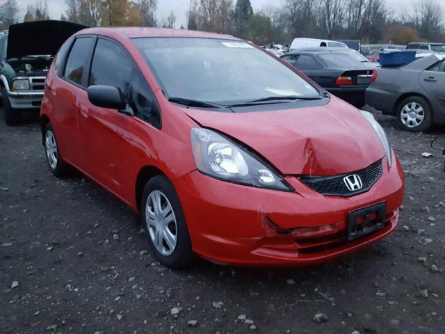 JHMGE87249S043973 - 2009 HONDA FIT RED photo 1