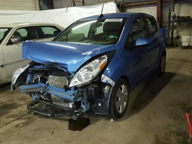 KL8CA6S98FC740436 - 2015 CHEVROLET SPARK LS BLUE photo 2