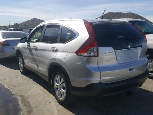 2HKRM3H76EH548481 - 2014 HONDA CR-V EXL BLUE photo 3