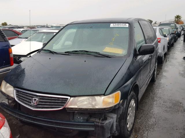 2HKRL1854XH514340 - 1999 HONDA ODYSSEY LX GREEN photo 2