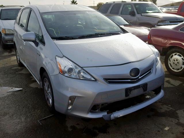 JTDZN3EUXEJ002586 - 2014 TOYOTA PRIUS V SILVER photo 1