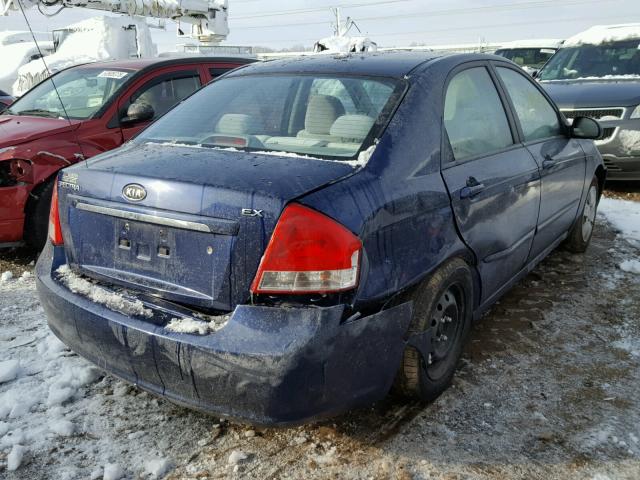 KNAFE222995636659 - 2009 KIA SPECTRA EX BLUE photo 4