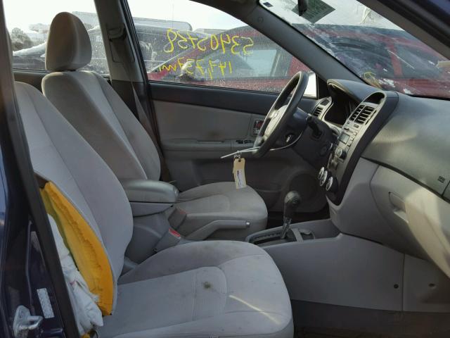 KNAFE222995636659 - 2009 KIA SPECTRA EX BLUE photo 5