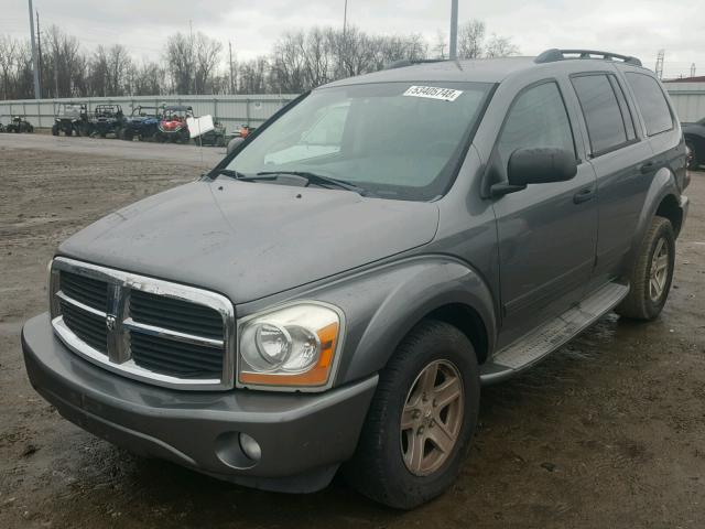 1D4HB48N65F596372 - 2005 DODGE DURANGO SL GRAY photo 2