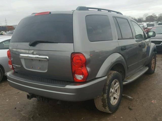 1D4HB48N65F596372 - 2005 DODGE DURANGO SL GRAY photo 4