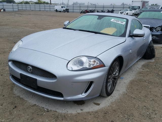 SAJWA4FBXALB34137 - 2010 JAGUAR XK PORTFOL SILVER photo 2