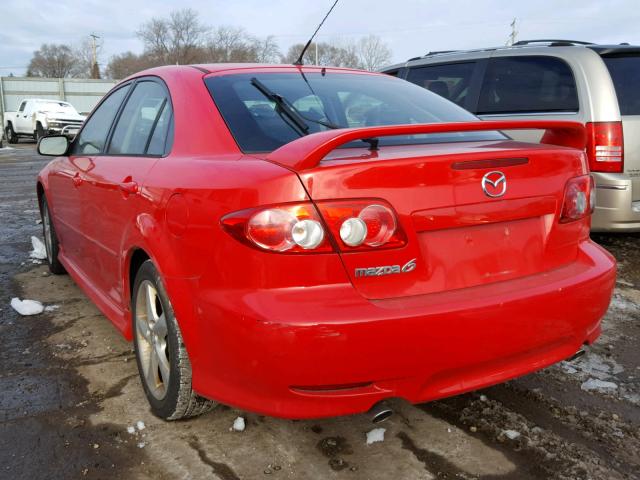 1YVHP84D855M67651 - 2005 MAZDA 6 S RED photo 3