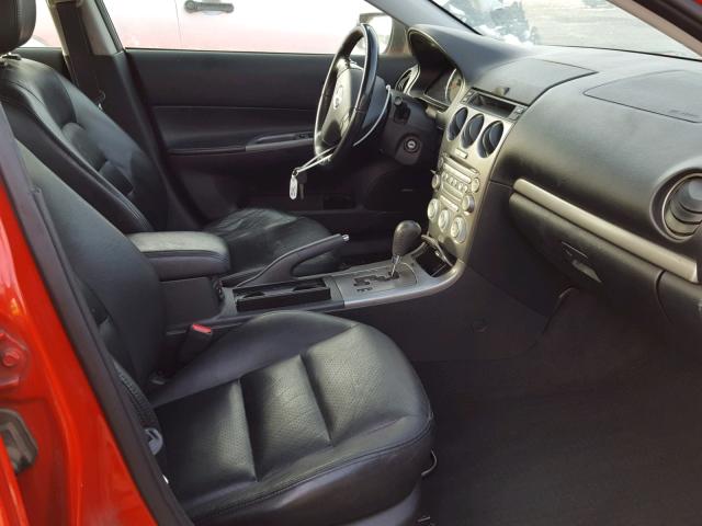 1YVHP84D855M67651 - 2005 MAZDA 6 S RED photo 5