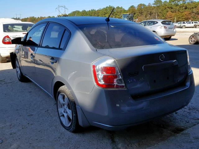 3N1AB61E78L760262 - 2008 NISSAN SENTRA 2.0 GRAY photo 3