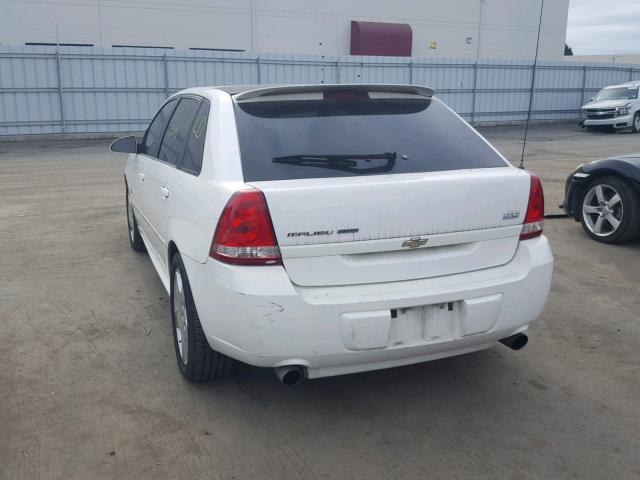 1G1ZW63136F251073 - 2006 CHEVROLET MALIBU MAX თეთრი ფოტო 3