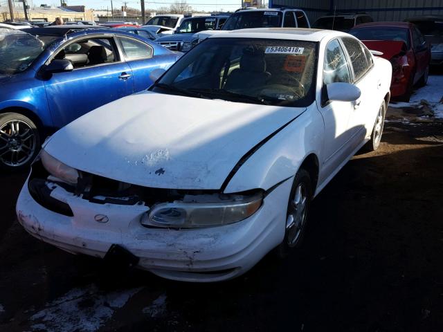 1G3NF52E0YC424363 - 2000 OLDSMOBILE ALERO GLS WHITE photo 2