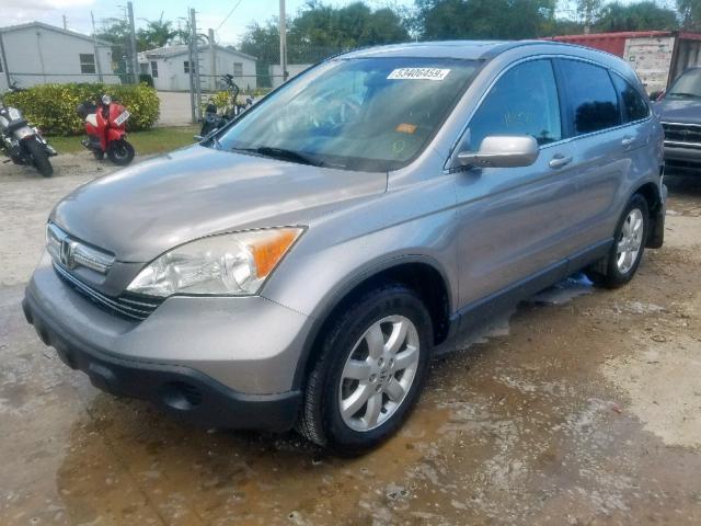 JHLRE48788C079027 - 2008 HONDA CR-V EXL SILVER photo 2