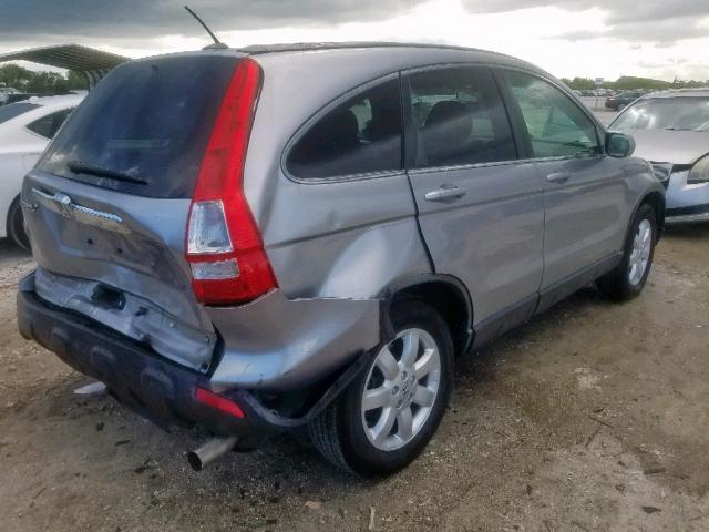 JHLRE48788C079027 - 2008 HONDA CR-V EXL SILVER photo 4