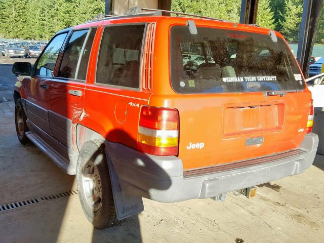 1J4GZ58Y7WC154573 - 1998 JEEP GRAND CHER RED photo 3