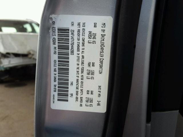 2D4FV47V76H442883 - 2006 DODGE MAGNUM SXT SILVER photo 10