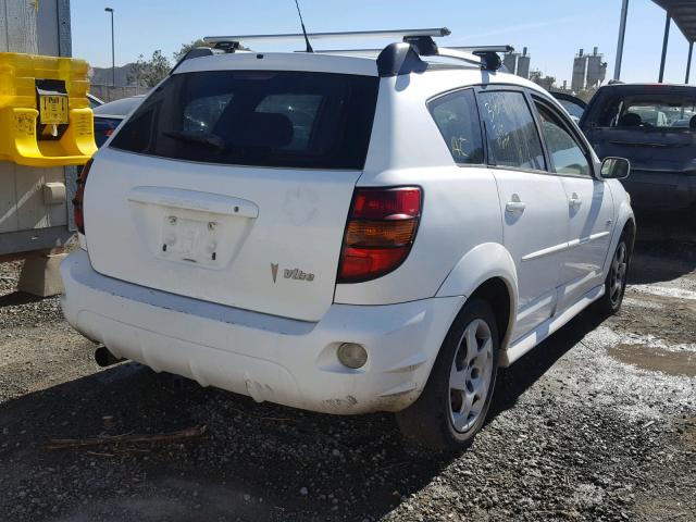 5Y2SL658X7Z430514 - 2007 PONTIAC VIBE WHITE photo 4