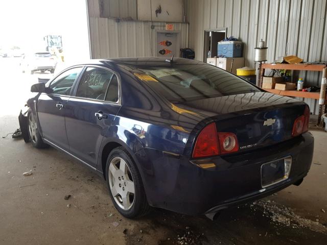 1G1ZJ577384228253 - 2008 CHEVROLET MALIBU 2LT BLUE photo 3