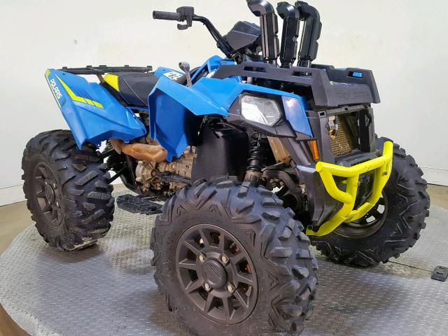 4XASVA856JB138185 - 2018 POLARIS SCRAMBLER BLUE photo 2