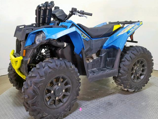 4XASVA856JB138185 - 2018 POLARIS SCRAMBLER BLUE photo 4