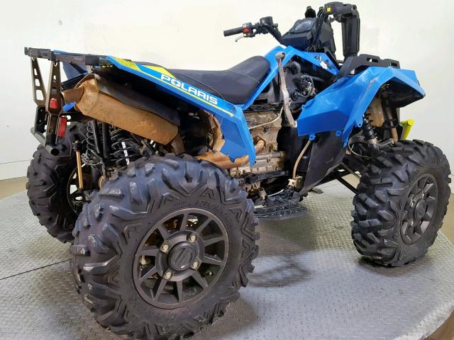 4XASVA856JB138185 - 2018 POLARIS SCRAMBLER BLUE photo 8