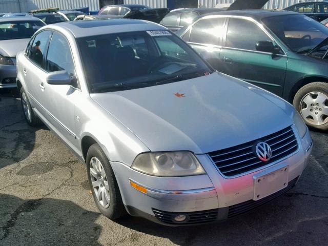 WVWPD63BX3P240770 - 2003 VOLKSWAGEN PASSAT GLS SILVER photo 1